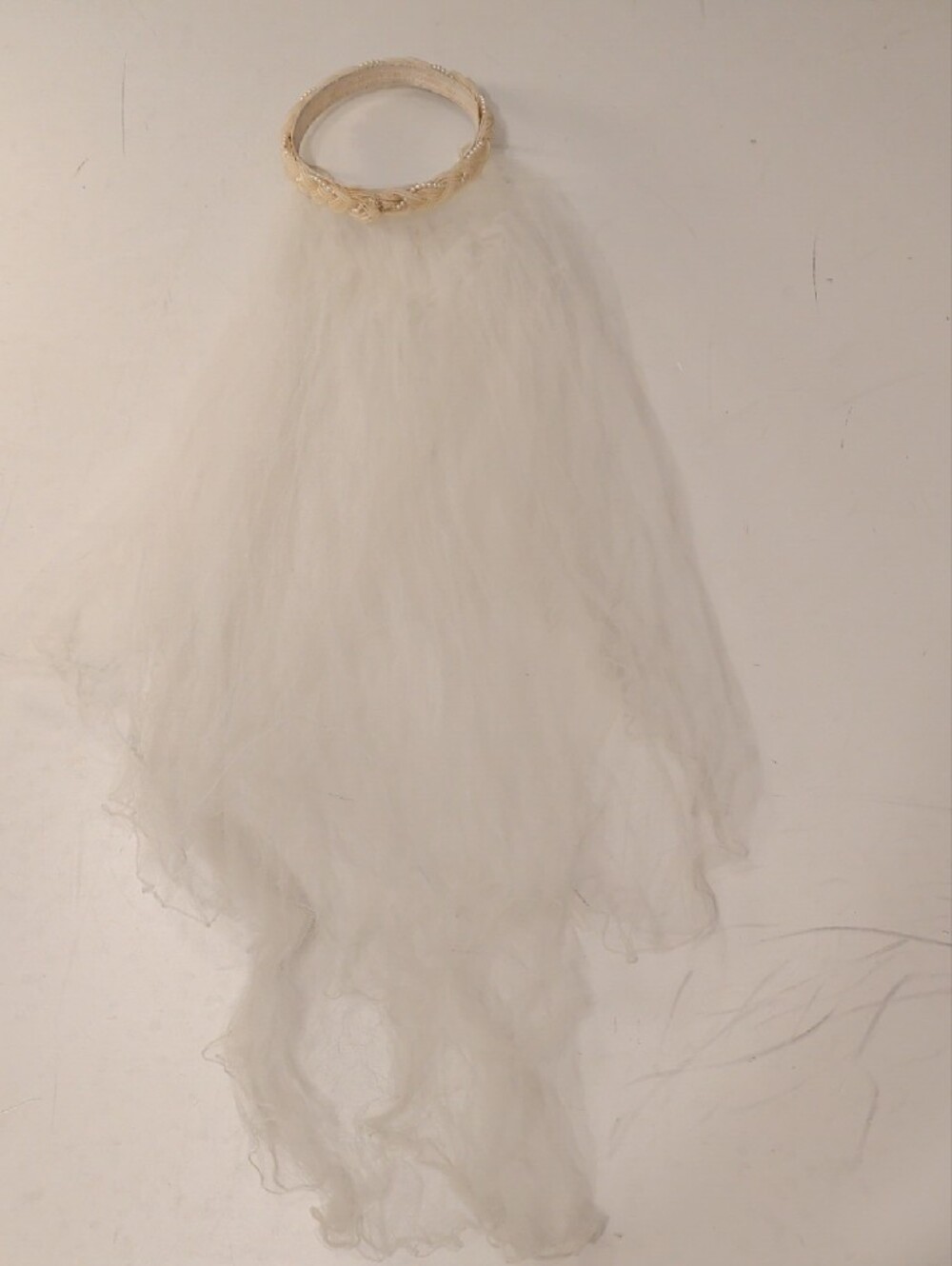 Vintage Bridal Veil And Lace Pouch Purse Wedding Accessories 70s - 80s - Picture 3 of 9